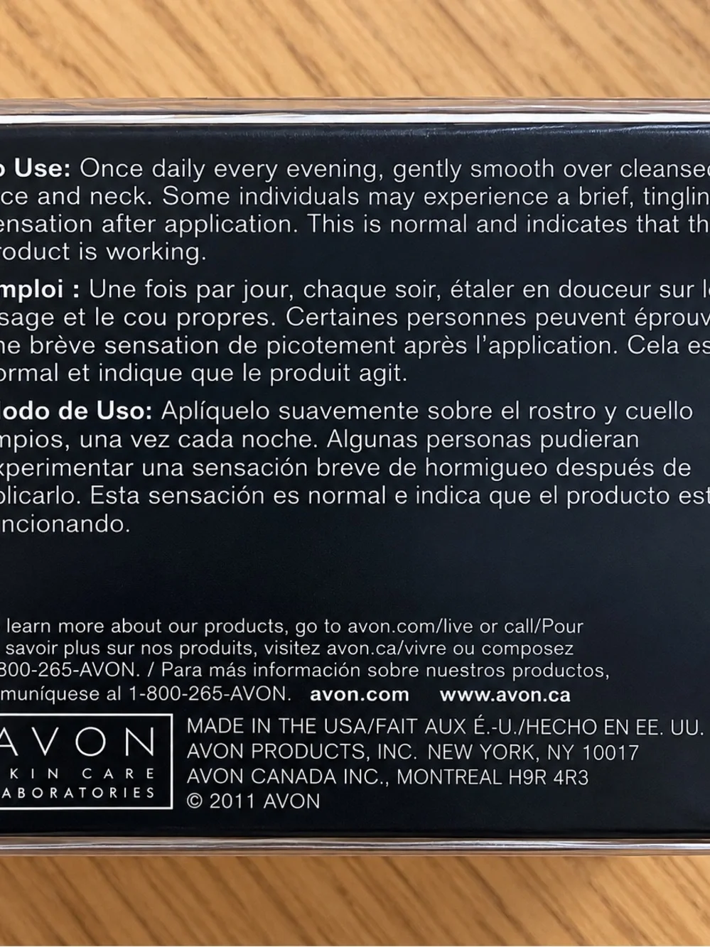 Avon Anew Ultimate Night Cream - Black and Silver